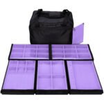 Bolsa Media com 5 Bandejas para joias bijuteria Lilas Aberta Kratos Embalagen
