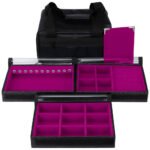 Bolsa Baby com 3 Bandejas para joias bijuteria Pink Kratos Embalagens