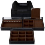 Bolsa Baby com 3 Bandejas para joias bijuteria Terra Cota Kratos Embalagens