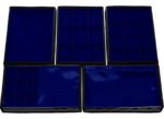 Kit 5 Bandejas Média Organizadoras Azul Royal para Joias Kratos Embalagens