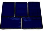 Kit 5 Bandejas Média Organizadoras Azul Royal para Joias Kratos Embalagens