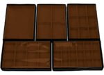 Kit 5 Bandejas Média Organizadoras Terracota para Joias Kratos Embalagens