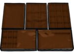 Kit 5 Bandejas Média Organizadoras Terracota para Joias Kratos Embalagens