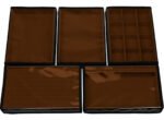 Kit 5 Bandejas Média Organizadoras Terracota para Joias Kratos Embalagens