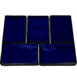 Kit 5 Bandejas Grande Organizadoras Azul Royal para Joias Kratos Embalagens