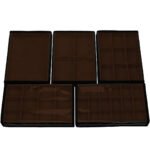 Kit 5 Bandejas Grande Organizadoras Marrom para Joias Kratos Embalagens