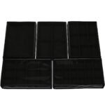 Kit 5 Bandejas Grande Organizadoras Preto para Joias Kratos Embalagens