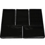 Kit 5 Bandejas Grande Organizadoras Preto para Joias Kratos Embalagens