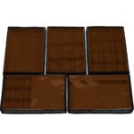 Kit 5 Bandejas Grande Organizadoras Terracota para Joias Kratos Embalagens