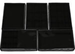 Kit 5 Bandejas Organizadoras Big Preto para Joias Kratos Embalagens