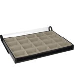 Bandeja Caixa Organizadora Big Bege Médio com Capa Kratos Embalagens