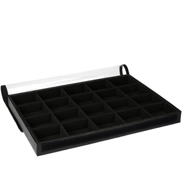 Bandeja Caixa Organizadora Big Preto com Capa Kratos Embalagens