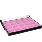 Bandeja Caixa Organizadora Big Rosa Claro com Capa Kratos Embalagens