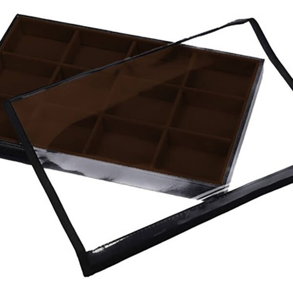 Bandeja Média Organizadora Marrom para Joias Kratos Embalagens