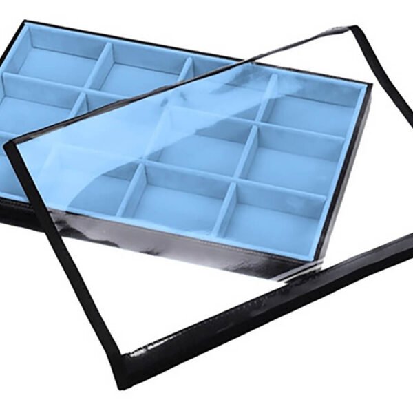 Bandeja Organizadora Grande Azul Claro para Joias Kratos Embalagens