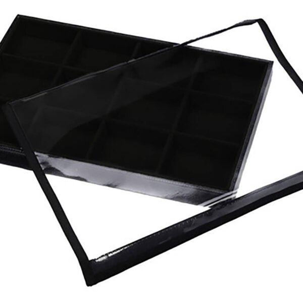 Bandeja Organizadora Grande Preto para Joias Kratos Embalagens