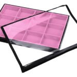 Bandeja Organizadora Grande Rosa Claro para Joias Kratos Embalagens