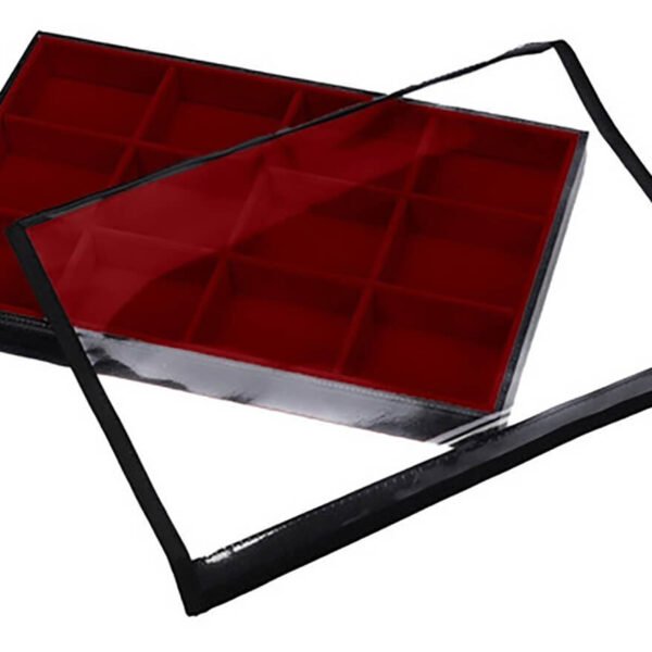 Bandeja Organizadora Grande Vermelho para Joias Kratos Embalagens