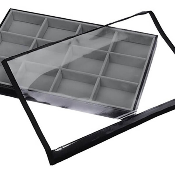 Bandeja Big Organizadora Cinza para Joias Kratos Embalagens