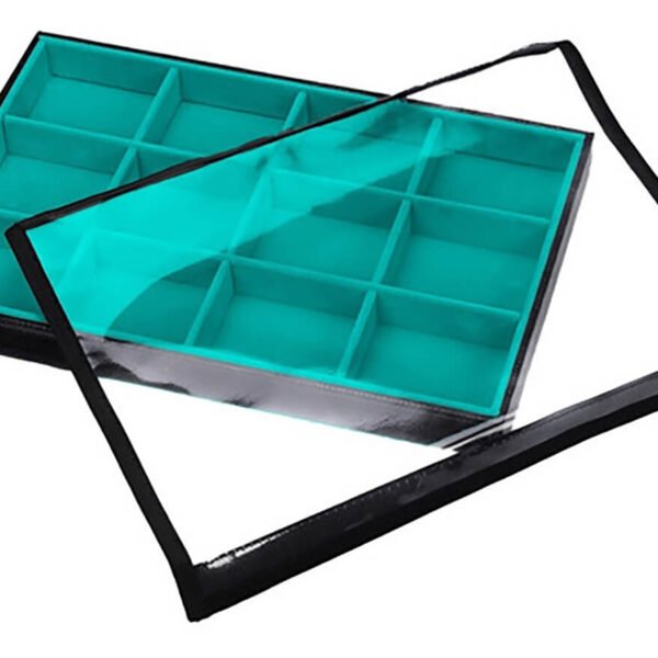 Bandeja Big Organizadora Turquesa para Joias Kratos Embalagens