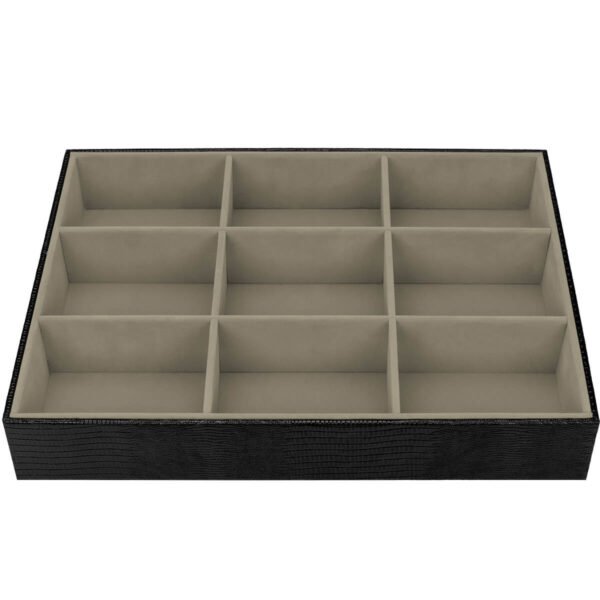 Bandeja Big Bege Médio Organizadora para Joias Kratos Embalagens