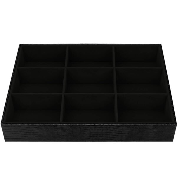 Bandeja Big Preto Organizadora para Joias Kratos Embalagens