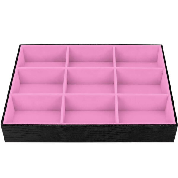 Bandeja Big Rosa Claro Organizadora para Joias Kratos Embalagens