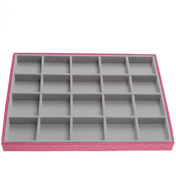 Bandeja Big Organizadora Pink com Cinza para Joias Kratos Embalagens
