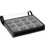 Bandeja Mini Cinza Organizadora para Joias Kratos Embalagens
