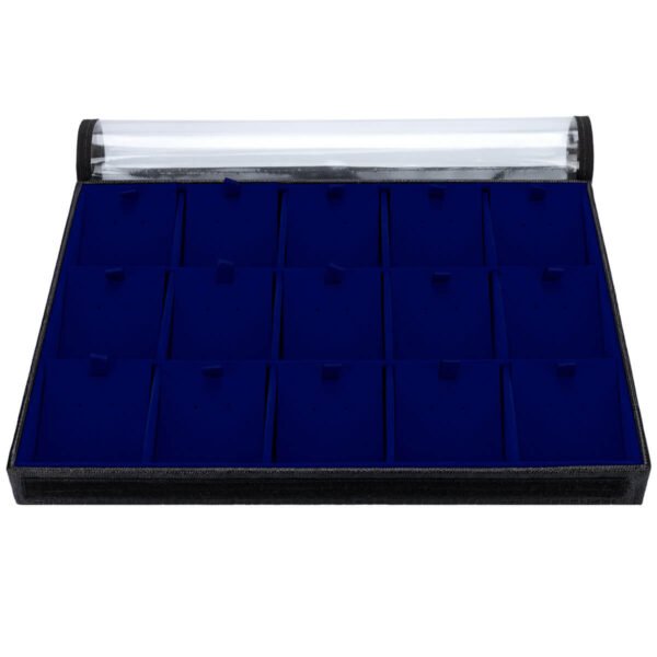 Bandeja Big Organizadora com Tag Azul Royal para Joias Kratos Embalagens