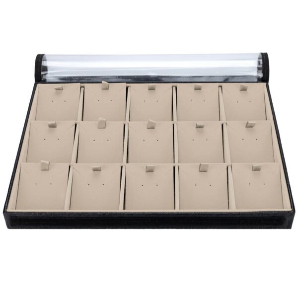 Bandeja Big Organizadora com Tag Bege Médio para Joias Kratos Embalagens