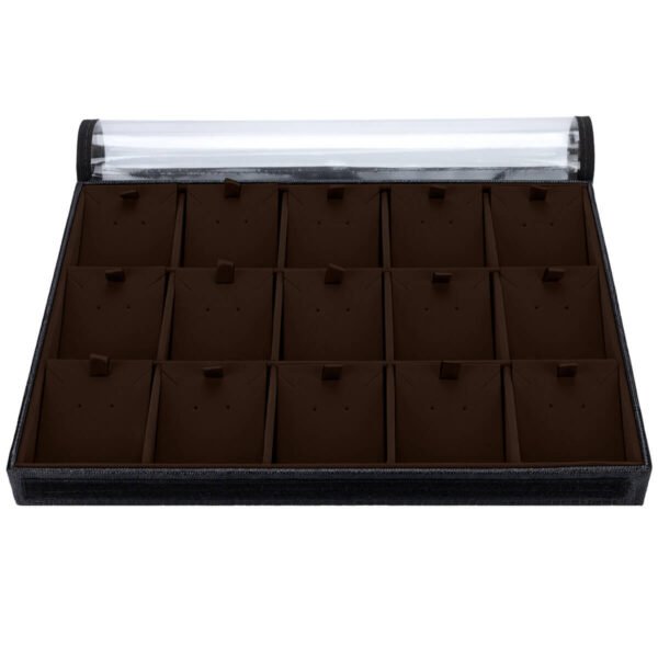 Bandeja Big Organizadora com Tag Marrom para Joias Kratos Embalagens