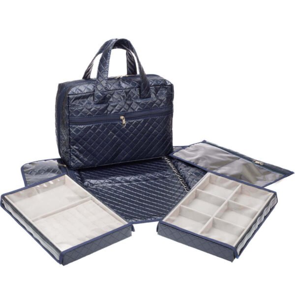 Bolsa Bellamix Azul Marinho Porta Joias Kratos Embalagens