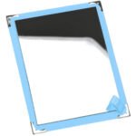 Espelho Avulso Azul Claro para Bolsa e Maleta Kratos Embalagens