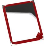 Espelho Avulso Vermelho para Bolsa e Maleta Kratos Embalagens