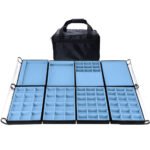Bolsa Grande Azul Claro Completa 8 Bandejas para Joias kratos Embalagens