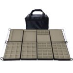 Bolsa Grande Bege Médio Completa 8 Bandejas para Joias kratos Embalagens