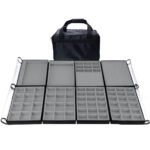 Bolsa Grande Cinza Completa 8 Bandejas para Joias kratos Embalagens