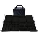 Bolsa Grande Preto Completa 8 Bandejas para Joias kratos Embalagens