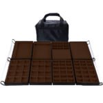 Bolsa Grande Terracota Completa 8 Bandejas para Joias kratos Embalagens