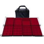 Bolsa Grande Vermelho Completa 8 Bandejas para Joias kratos Embalagens