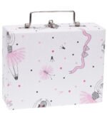 Maleta Mini Porta Joias Bailarina com Pink Fechada Kratos Embalagens
