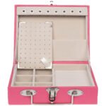 Maleta Mini Porta Joias Pink com Gelo Kratos Embalagens