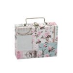 Maleta Mini Porta Joias Happy Day com Azul Claro Fechada Kratos Embalagens