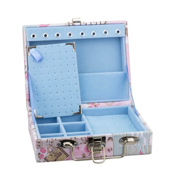 Maleta Mini Porta Joias Happy Day com Azul Claro Kratos Embalagens