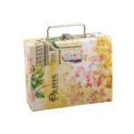 Maleta Mini Porta Joias Paris Salmão Kratos Embalagens