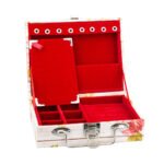 Maleta Mini Porta Joias Romantique com Vermelho Kratos Embalagens