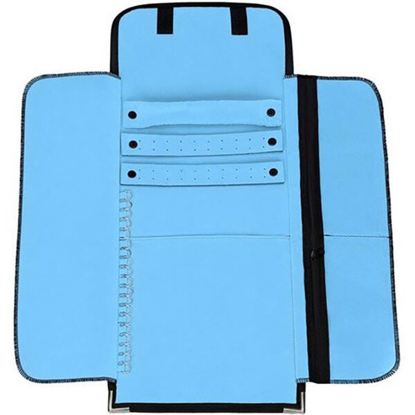 Mostruério Pasta Médio Misto Azul Claro Porta Joias Kratos Embalagens