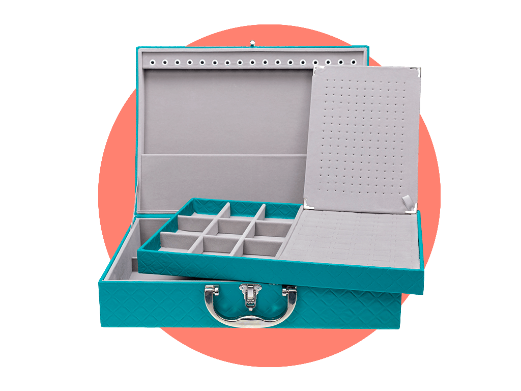 Maleta Grande Dupla Porta Joias - Catalogo Maletas Kratos Embalagens