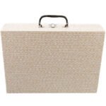 Maleta Grande Dupla Porta Joias Palha com Gelo Fechada Kratos Embalagens